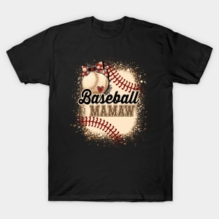 Baseball Mamaw For Grandma Women Mother's Day Gifts T-Shirt